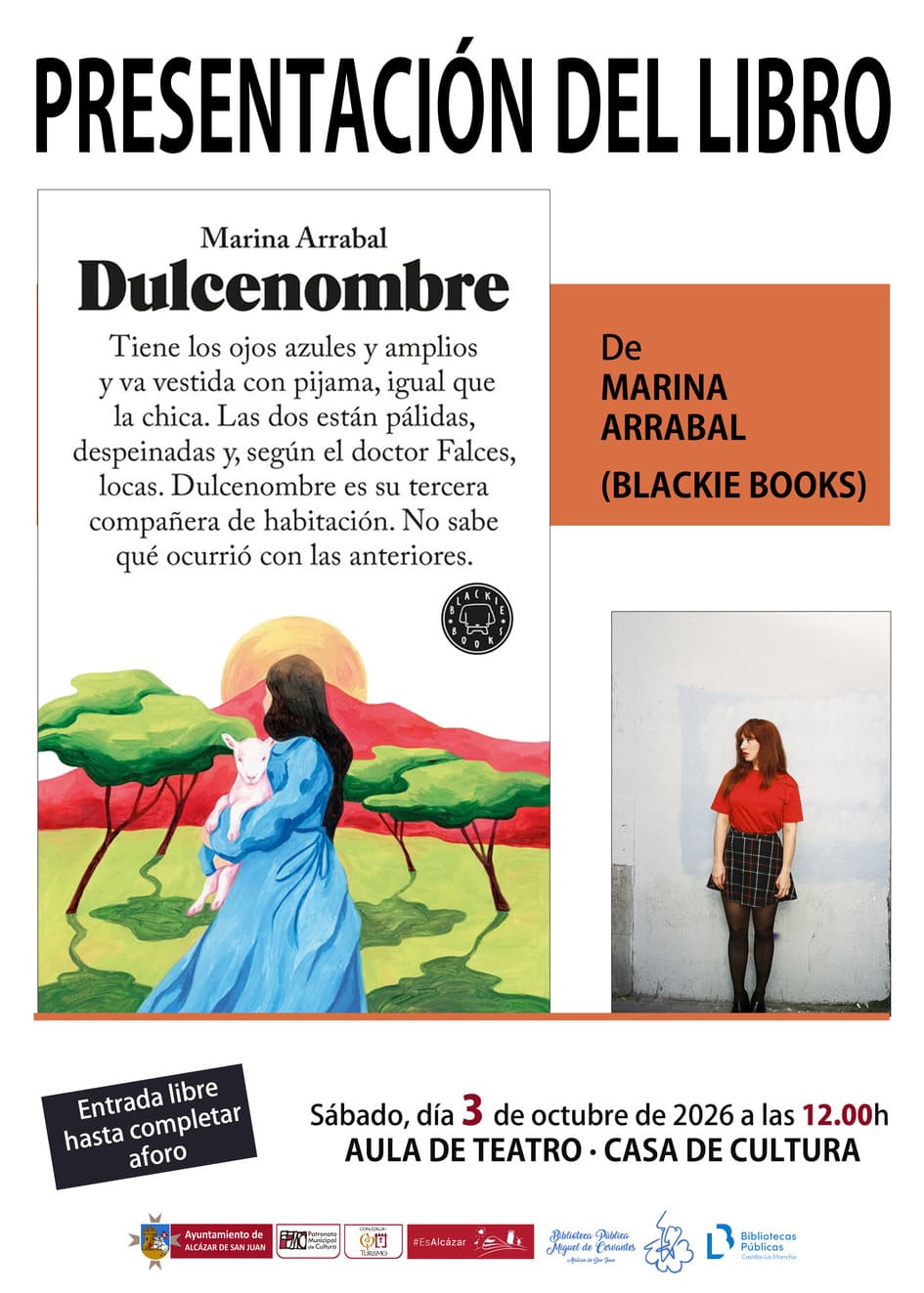 PRESENTACIÓN DEL LIBRO -DULCENOMBRE- DE MARINA ARRABAL