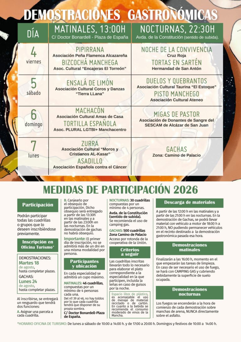 DEMOSTRACIONES GASTRONÓMICAS