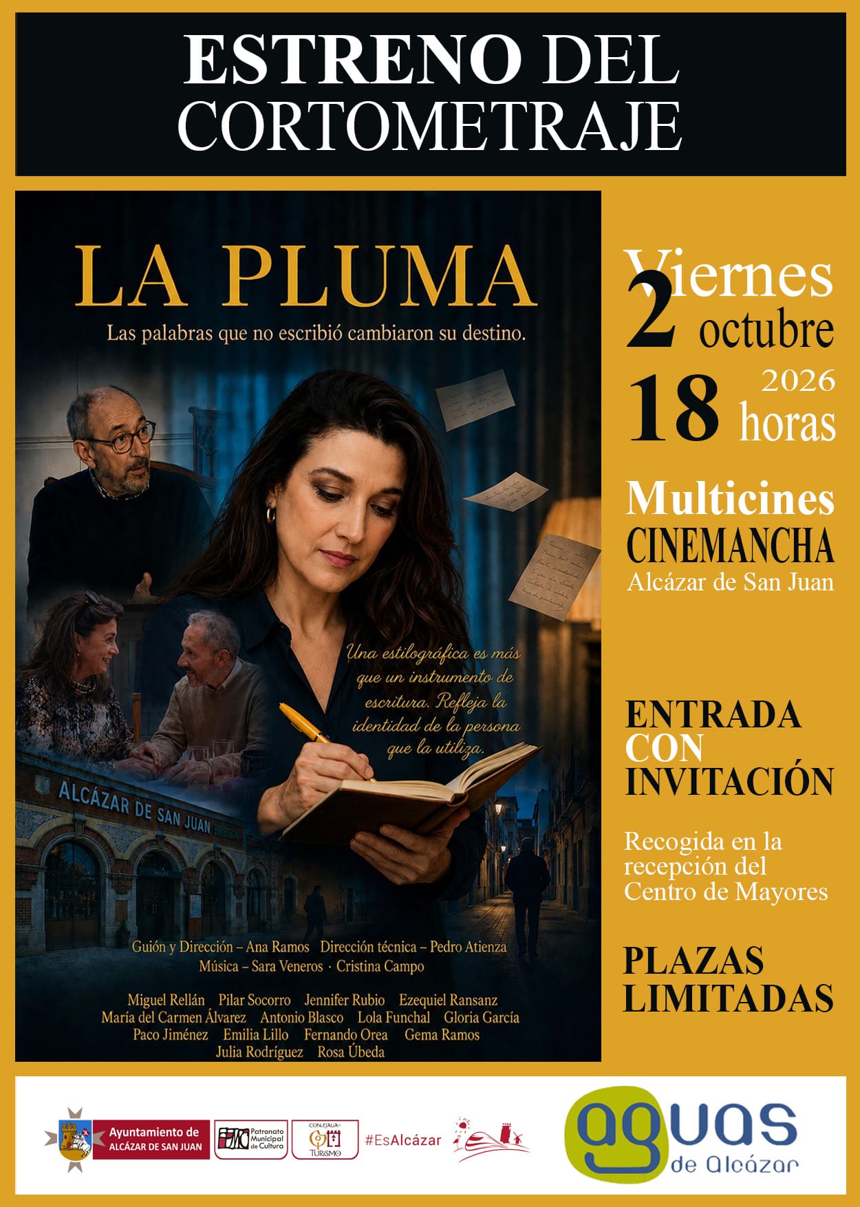 ESTRENO DEL CORTOMETRAJE -LA PLUMA-
