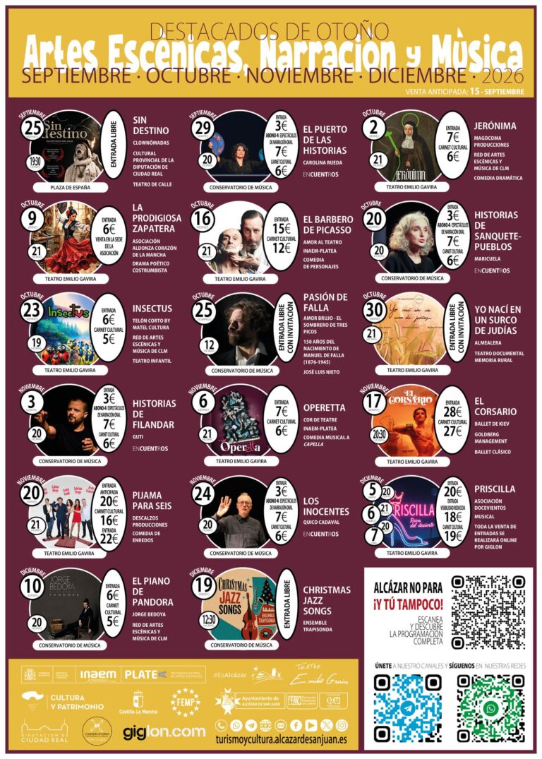 PROGRAMACIÓN – SEP. OCT. NOV. DIC. – 2026